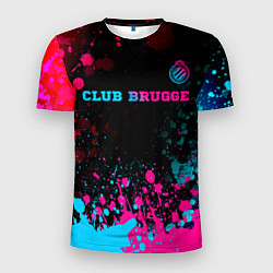 Мужская спорт-футболка Club Brugge Neon Gradient - FS