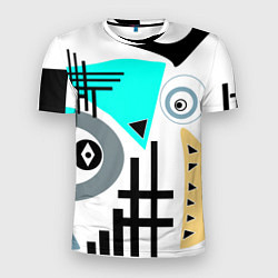 Мужская спорт-футболка Абстрактный современный дизайн