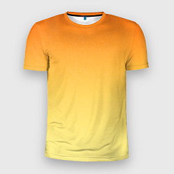 Мужская спорт-футболка Оранжевый, желтый градиент