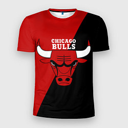 Футболка спортивная мужская Chicago Bulls NBA, цвет: 3D-принт