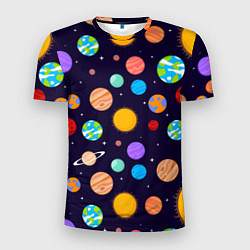 Мужская спорт-футболка Солнечная Система Планет