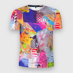 Футболка спортивная мужская Patchwork quilt Fashion trend, цвет: 3D-принт