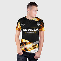 Футболка спортивная мужская Sevilla Legendary Sport Fire, цвет: 3D-принт — фото 2