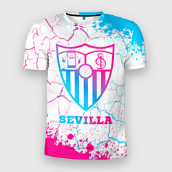 Футболка спортивная мужская Sevilla FC Neon Gradient, цвет: 3D-принт