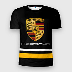 Мужская спорт-футболка PORSCHE - Две линии