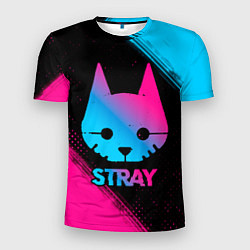 Футболка спортивная мужская Stray - Neon Gradient, цвет: 3D-принт