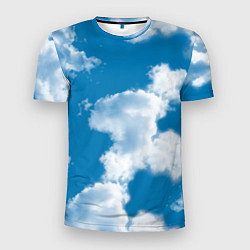 Футболка спортивная мужская Небо в облаках, цвет: 3D-принт