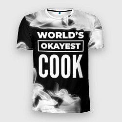 Мужская спорт-футболка Worlds okayest cook - dark