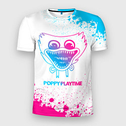 Футболка спортивная мужская Poppy Playtime neon gradient style, цвет: 3D-принт