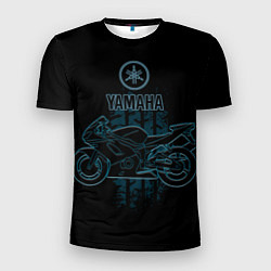 Футболка спортивная мужская Yamaha moto theme, цвет: 3D-принт
