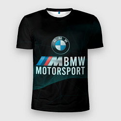 Футболка спортивная мужская BMW Motosport theam, цвет: 3D-принт