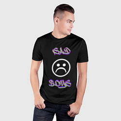 Футболка спортивная мужская Sad boys лого, цвет: 3D-принт — фото 2