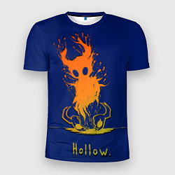 Мужская спорт-футболка Hollow Рыцарь в оранжевом градиенте Hollow Knight