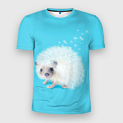 Футболка спортивная мужская Белый ежик одуванчик, цвет: 3D-принт