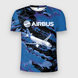 Мужская спорт-футболка Airbus A320 Аэробус