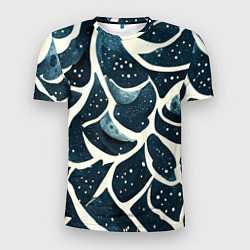 Мужская спорт-футболка Загадочные космические узоры