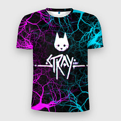 Футболка спортивная мужская Stray - neon, цвет: 3D-принт