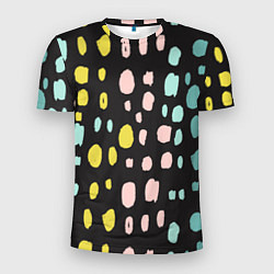 Мужская спорт-футболка Разноцветные абстрактные пятна