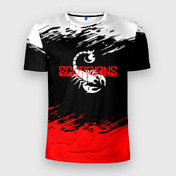 Футболка спортивная мужская Scorpions - краска, цвет: 3D-принт