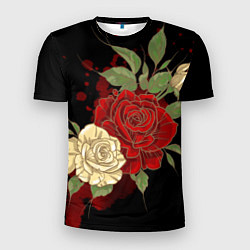 Мужская спорт-футболка Прекрасные розы