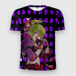 Футболка спортивная мужская Куки Синоби - Геншин импакт - Банда Аратаки, цвет: 3D-принт