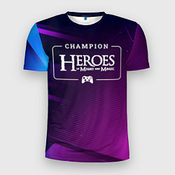 Футболка спортивная мужская Heroes of Might and Magic gaming champion: рамка с, цвет: 3D-принт