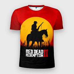 Мужская спорт-футболка Red Dead Redemption 2 - закат