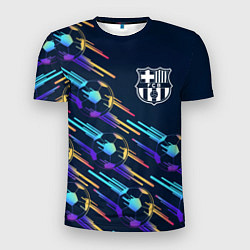 Мужская спорт-футболка Barcelona градиентные мячи