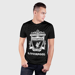 Футболка спортивная мужская Liverpool sport на темном фоне, цвет: 3D-принт — фото 2