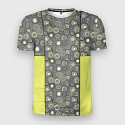 Мужская спорт-футболка Абстрактный узор с неоновыми вставками