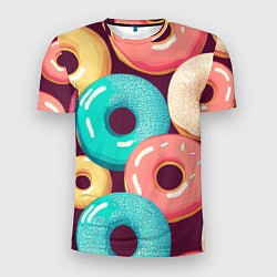 Мужская спорт-футболка Пончики и только пончики