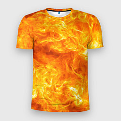 Мужская спорт-футболка Бушующий огонь