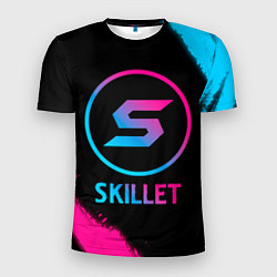 Футболка спортивная мужская Skillet - neon gradient, цвет: 3D-принт