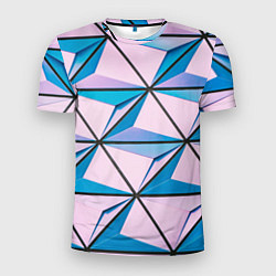 Мужская спорт-футболка Абстрактные геометрические панели