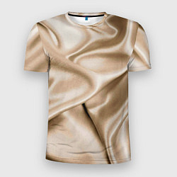 Мужская спорт-футболка Струящаяся золотистая ткань