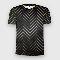 Мужская спорт-футболка Black gold - Линии