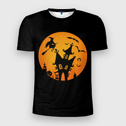 Мужская спорт-футболка Сказочная ночь на Хэллоуин