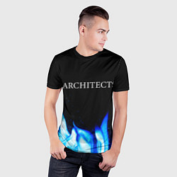 Футболка спортивная мужская Architects blue fire, цвет: 3D-принт — фото 2