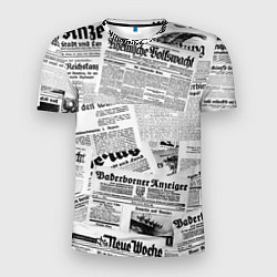 Мужская спорт-футболка Газетный коллаж