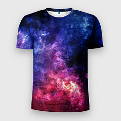 Мужская спорт-футболка Космическая туманность Млечного пути