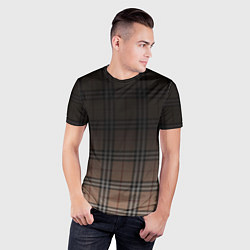 Футболка спортивная мужская Tartan gradient, цвет: 3D-принт — фото 2