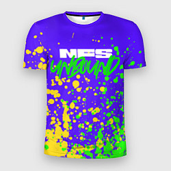 Футболка спортивная мужская NFS Unbound Брызги краски, цвет: 3D-принт