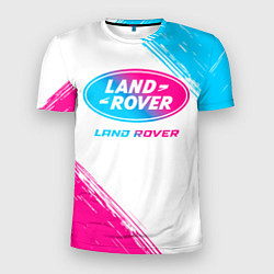 Футболка спортивная мужская Land Rover neon gradient style, цвет: 3D-принт