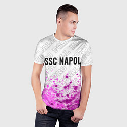Футболка спортивная мужская Napoli pro football: символ сверху, цвет: 3D-принт — фото 2