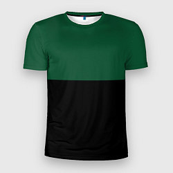 Мужская спорт-футболка Серьёзный Зелёный