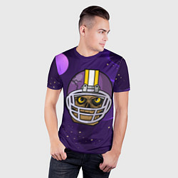 Футболка спортивная мужская Зомби в каске, цвет: 3D-принт — фото 2