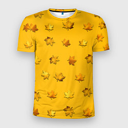 Мужская спорт-футболка Цвета осени: листья клена