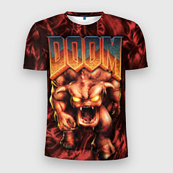 Футболка спортивная мужская DOS DOOM - Bull demon, цвет: 3D-принт