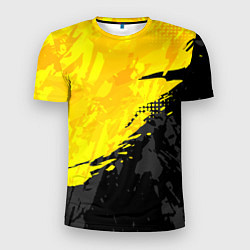 Мужская спорт-футболка Black and yellow