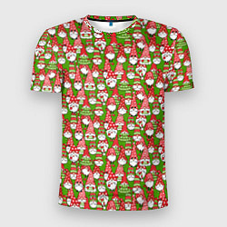Мужская спорт-футболка Рождественские гномы